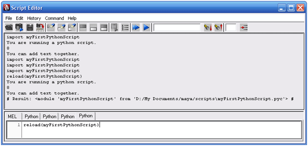 Figure 9 - Reloading a Module